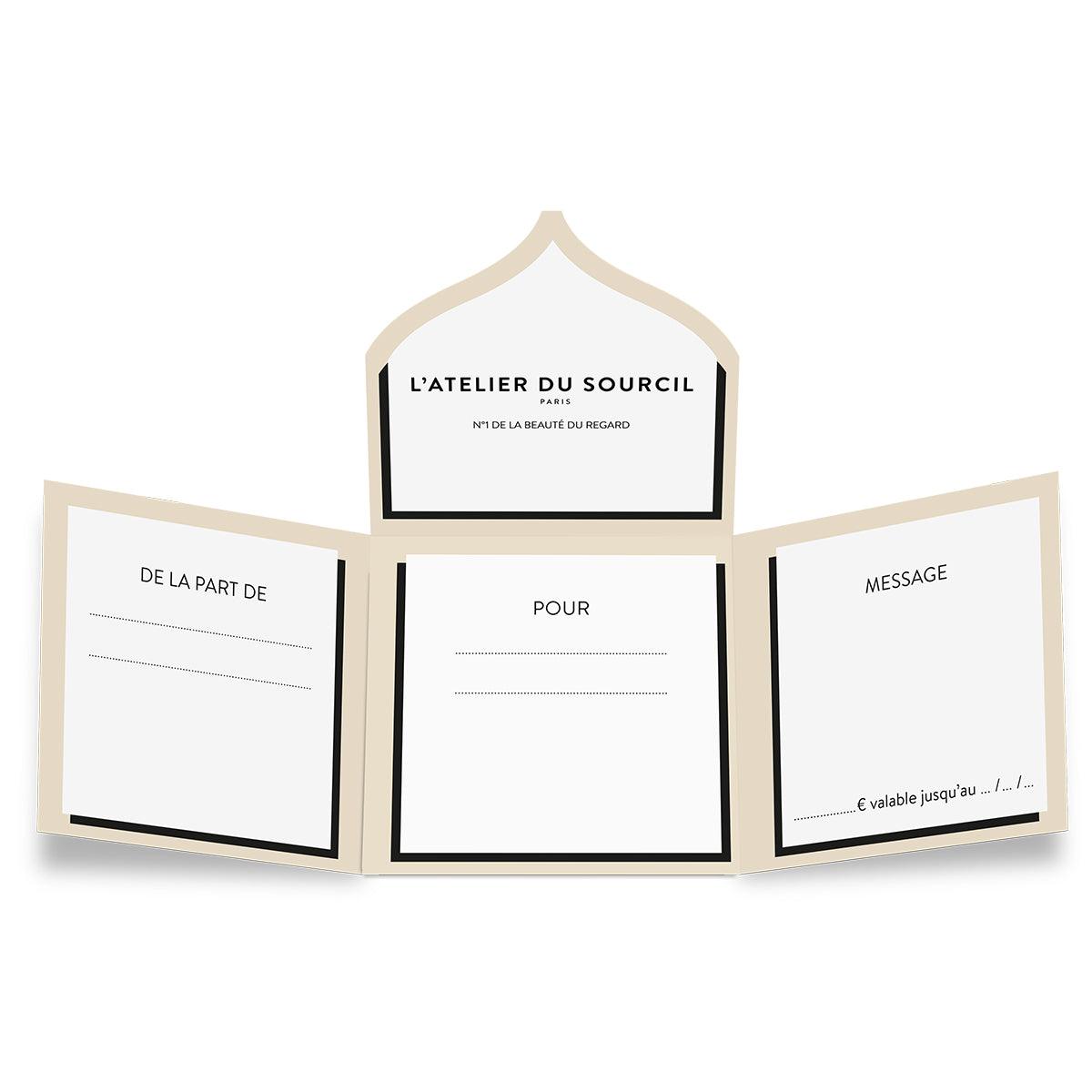 Carte cadeau en Atelier virtuelle